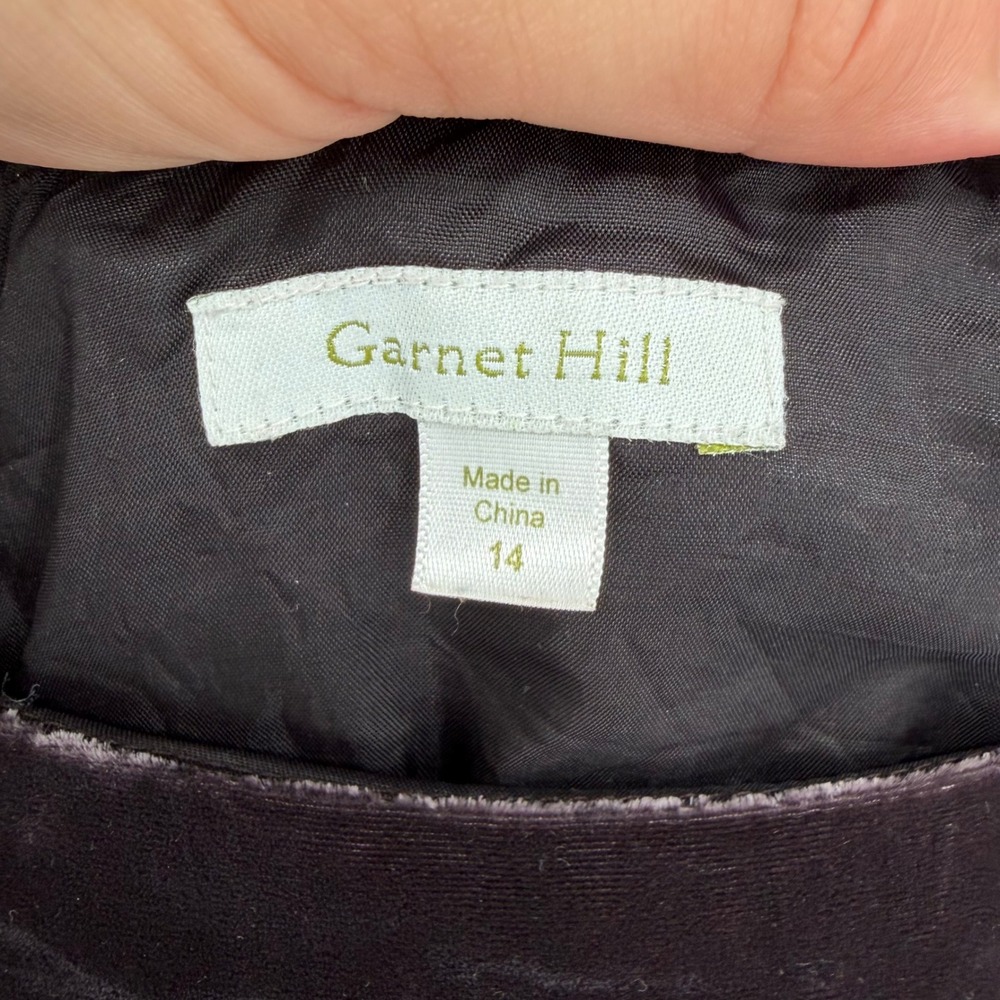 GARNET HILL VINTAGE VELVET TIERED MIDI SKIRT SZ 14 Y2K WHIMSIGOTH ROMANTIC FAIRY - Picture 5 of 11